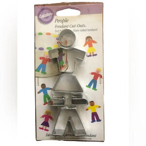 New Wilton people fondant cutouts stainless steel